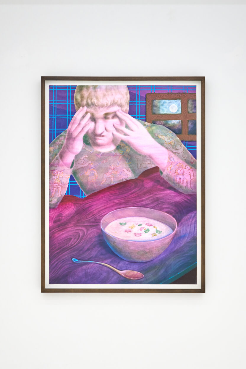 은은한 조명의 실내, 겹쳐지는 회화적 풍경 3 20250515 042807 1