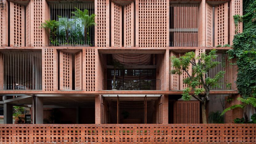 perforated brick shell premier office vietnam tropical space hero dezeen 2364 col 0