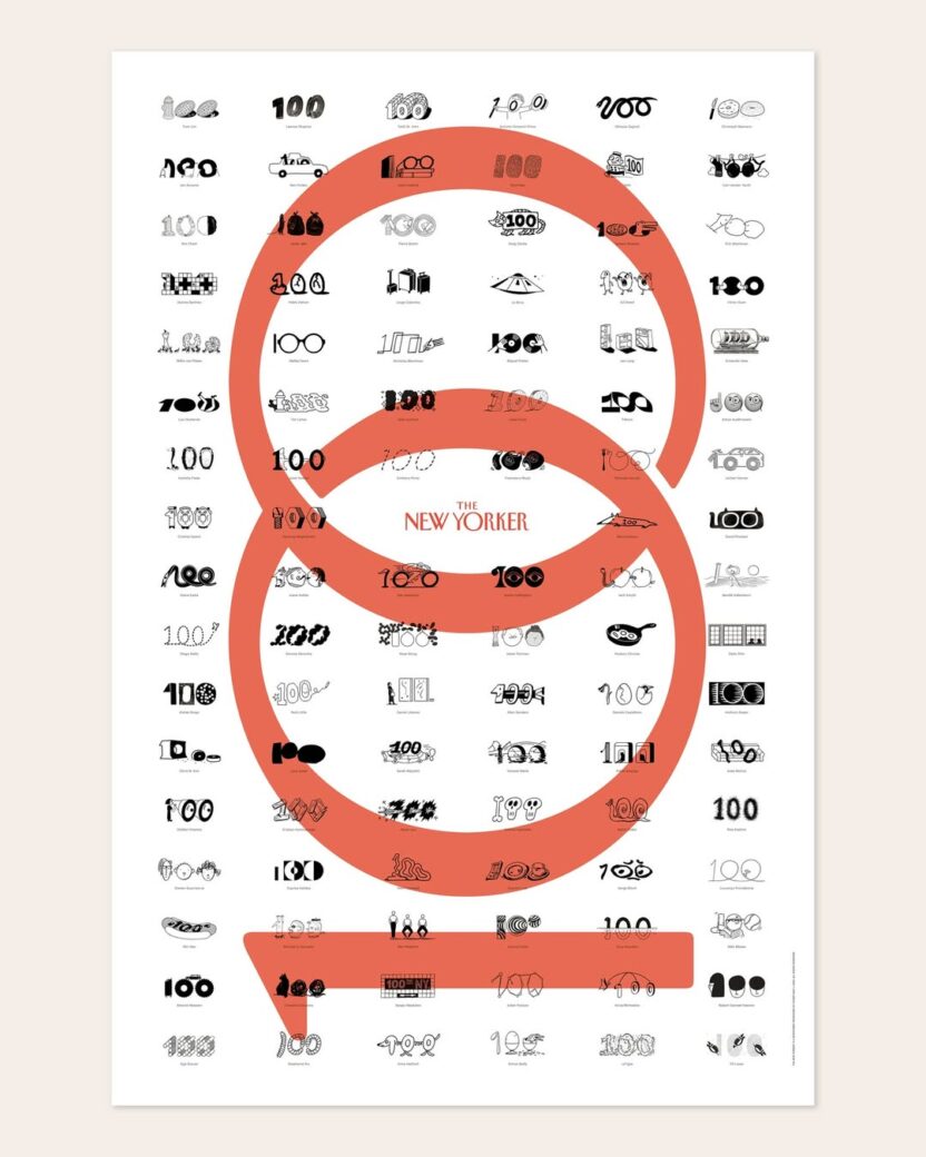 더 뉴요커 100주년, 100인이 그린 ‘100’ 디자인 1 KakaoTalk 20250915 120950965 03 1