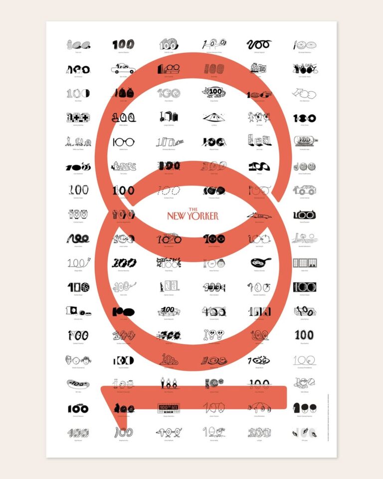 더 뉴요커 100주년, 100인이 그린 ‘100’ 디자인